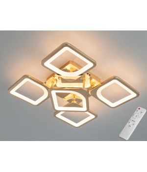 Стельова LED люстра від Art-Studio  золото 72Вт S8060/4+1G 