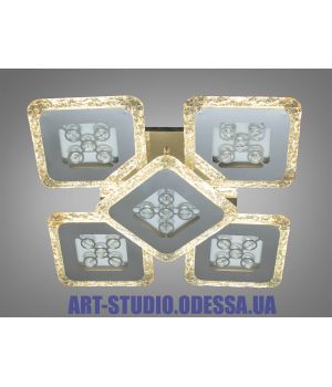 Светодиодная люстра с цветной подсветкой 90W MX2805/4+1BXG