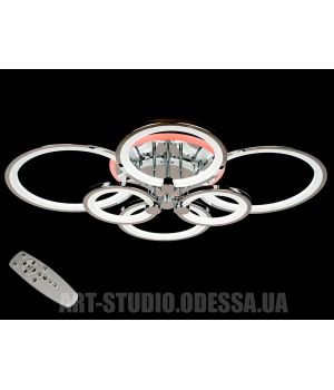 LED-люстра з диммером і кольоровою підсвіткою 135W 8022/6HR LED 3color dimmer