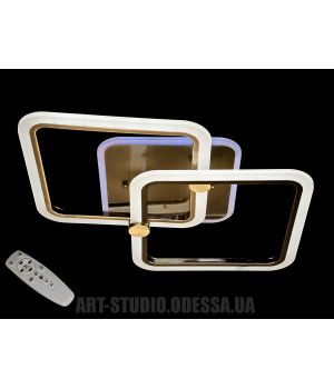 Потолочная LED-люстра с диммером и подсветкой, 55W MX2503/2BR LED 3color dimmer
