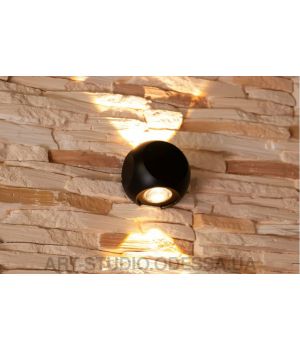 Двухлучевая архитектурная LED подсветка HS3010S-6W-BK