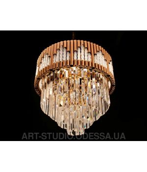 Современная хрустальная люстра 9019B-CF+G