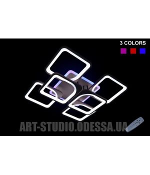 Люстра светодиодная, 150W 5543/4+2 color LED (черная)