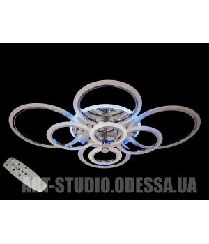 Стельова люстра з диммером і LED підсвічуванням, 175W A8022/8HR LED 3color dimmer
