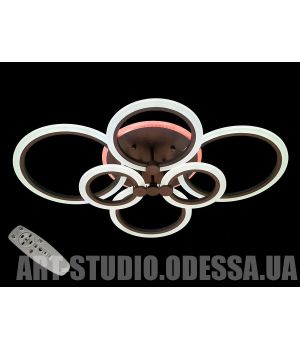 LED люстра з диммером і кольоровою підсвіткою, , 105W A8022/6CF LED 3color dimmer