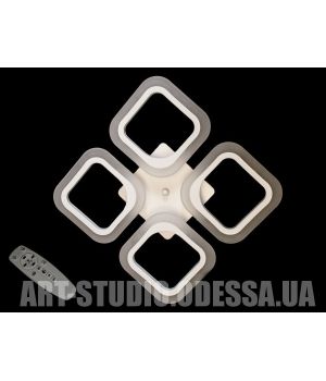Світлодіодна люстра смарт світильник з пультом, 50Вт AS8060/4WH LED 3color dimmer