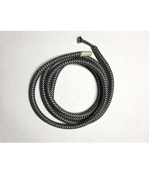 AMP кабель текстильний зигзаг 2x0.75 black+gray