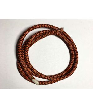 AMP кабель текстильний зигзаг 2x0.75 black+orange