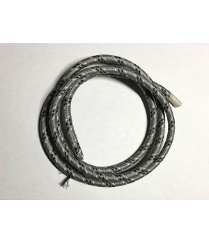 AMP кабель текстильний зигзаг 2x0.75 black+gray+white