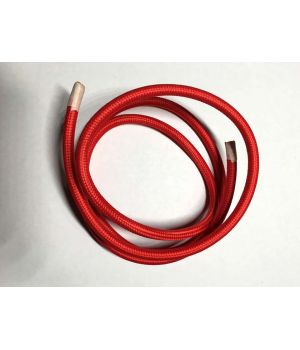 AMP кабель текстильний 2x0.75 red