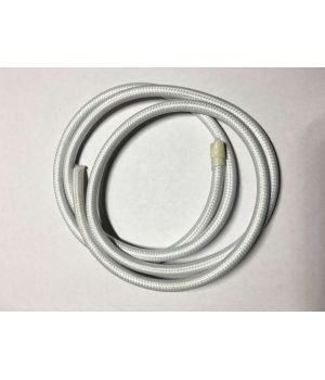AMP кабель текстильний 2x0.75 white