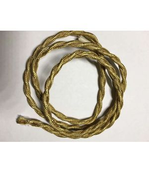 AMP кабель текстильний звитий 2x0.75 right gold