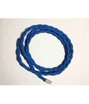 AMP кабель текстильний звитий 2x0.75 blue