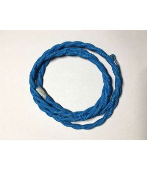 AMP кабель текстильний звитий 2x0.75 sky blue