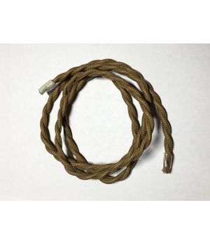 AMP кабель текстильний звитий 2x0.75 khaki