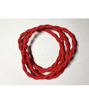 AMP кабель текстильний звитий 2x0.75 red