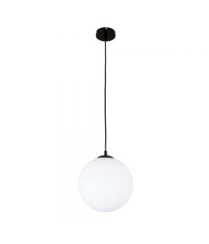 Підвісний світильник 756glass250F-1 BK+WH