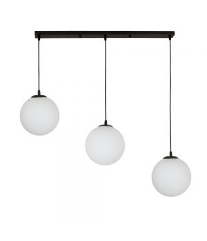 Підвісний світильник 756glass200F-3 BK+WH (700)