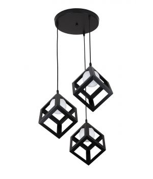 Підвісний світильник 756PR160glass-3 BK+WH (300)