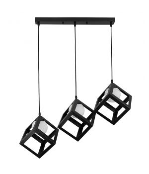 Підвісний світильник 756PR160glass-3 BK+WH (500)
