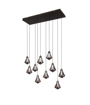 Підвісний світильник 999103F-10 (700) LED BK+SM
