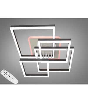 Стельова світлодіодна люстра з димером 145W 7001BK LED 3color dimmer