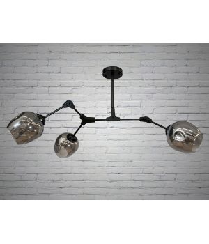 Люстра у стилі Loft - "Молекула" на 3 лампи