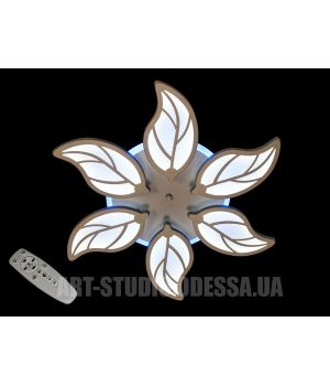 Світлодіодна люстра з диммером, 105W 8028/6BK LED 3color dimmer