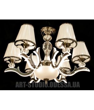 Шедевральна класична люстра з ріжками, що світяться 24W/4100К, 8329/6HR 4100K