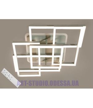 Потолочная LED-люстра, 165W 11014/4+1 LED 3color dimmer (белая,коричневая,серая )