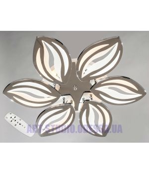 Потолочная светодиодная люстра, 105W 8092/6 HR LED 3color dimmer (хром,золото)