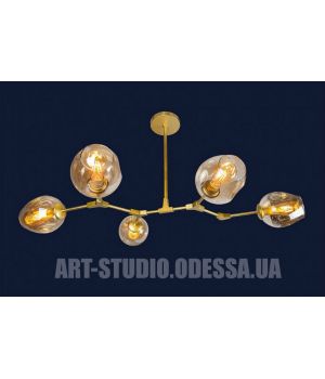 Люстра Лофт 756LPR0231-5 GD+BR