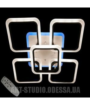 Стельова LED люстра з димером і кольоровою підсвіткою 125W A8060/4+1BK LED 3color dimmer