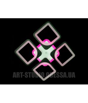 Світлодіодна люстра смарт світильник від Art-Studio  з пультом, 80 Вт S8060/4BK LED 3color dimmer
