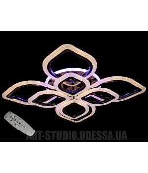 Потолочная светодиодная люстра, 145W A8073/4+4BHR LED 3color dimmer