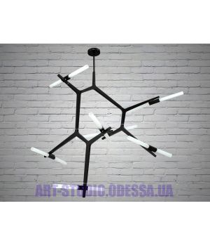 Люстра Loft на 14 ламп HXD8021/14BK