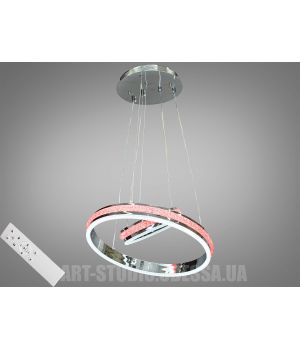 Современная светодиодная люстра с диммером, 85W MD55040-2A-400+200HR RGB dimmer