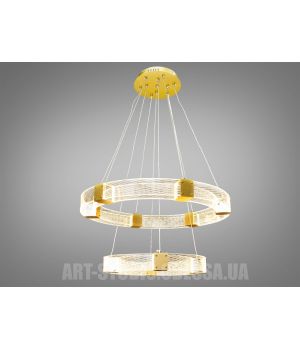 Современная светодиодная люстра, 64W 1022-400+600