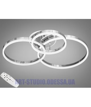 Стельова світлодіодна люстра з димером 120W 8174/345NEW HR LED 3color dimmer