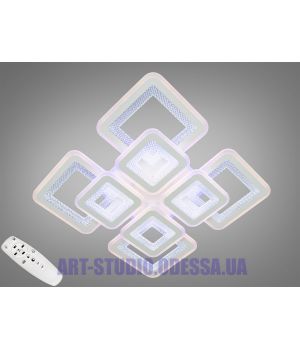 Потолочная светодиодная люстра с диммером, 280W N3001/4+4WH LED 3color dimmer