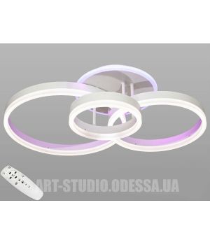 Потолочная светодиодная люстра, 90W 8174/3WH LED 3color dimmer