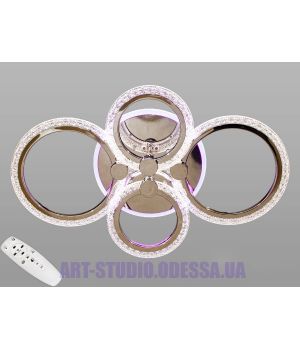 СТЕЛЬОВА ЛЮСТРА Art-Studio  З ПУЛЬТОМ ХРОМ , 75W A8180/4HR LED 3COLOR DIMMER 