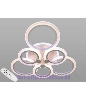 Стельова LED-люстра з диммером та підсвічуванням, 110W AD8022/3+3WH LED 3color dimmer