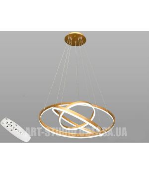 Світлодіодна люстра підвіс з пультом, димером, 160Вт  D8174-800+600+400G dimmer