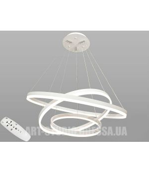 Сучасна світлодіодна люстра з димером, 160W D8174-800+600+400WH dimmer