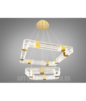 Современная светодиодная люстра, 80W 1023-400+600 