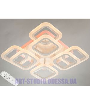 Потолочная светодиодная люстра, 110W HAS8060/4+4WH LED 3color dimmer (белая,черная)