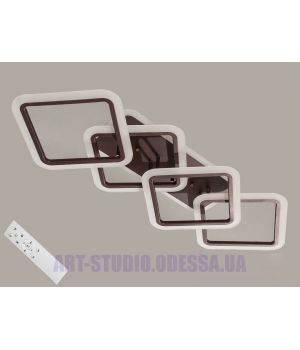 Сучасна стельова лед люстра на пульті з димером, 100W  MX2400/2+2LC CF LED 3color dimmer