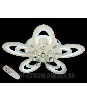 Потолочная светодиодная люстра с диммером, 115W 8167/5WH CR dimmer