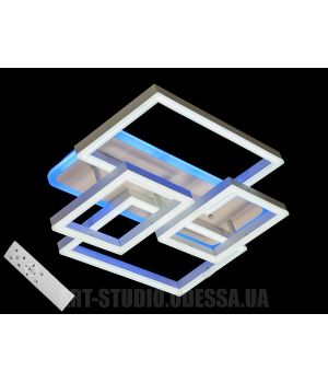 Світлодіодна люстра смарт світильник з пультом, димером, 110W